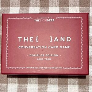 The AND - Red Conversation Card Game - Couples Edition Long Term - Never played
